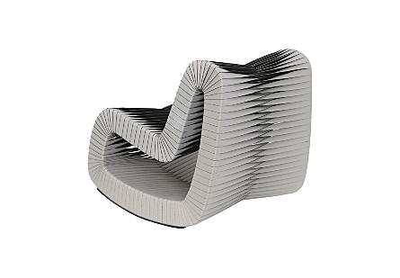 Seat Belt Rocking Chair Gray/Black