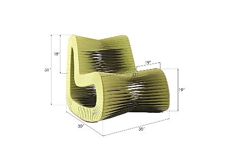 Seat Belt Rocking Chair Green