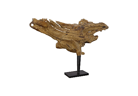 Teak Wood Sculpture Natural