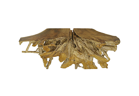 Teak Root Console Table Natural