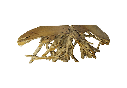 Teak Root Console Table Natural