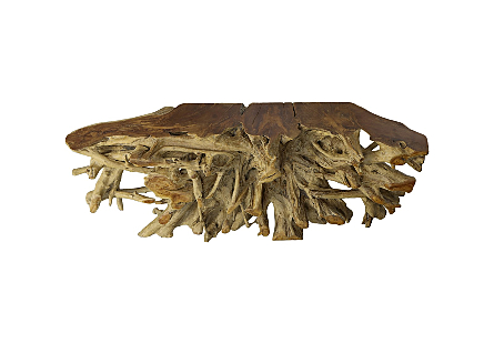 Teak Root Console Table Natural