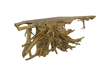 Teak Root Console Table