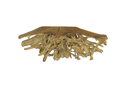 Teak Root Console Table Natural