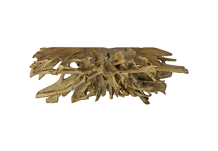 Teak Root Console Table Bleached