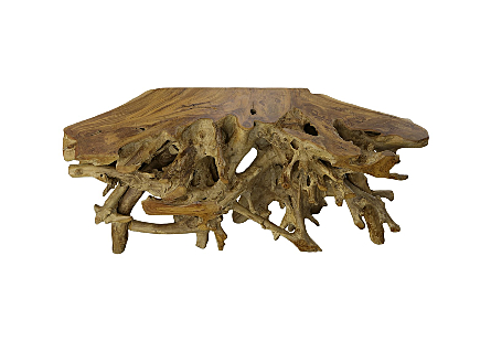 Teak Root Console Table