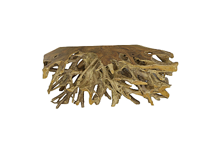 Teak Root Console Table Natural