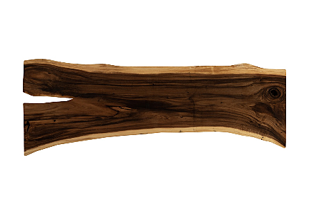 Origins Dining Table Live Edge, Natural, Satin Black Legs
