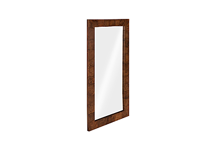 Teak Slice Mirror Rectangle