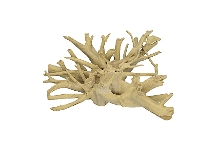 Teak Root Coffee Table Bleached, Square