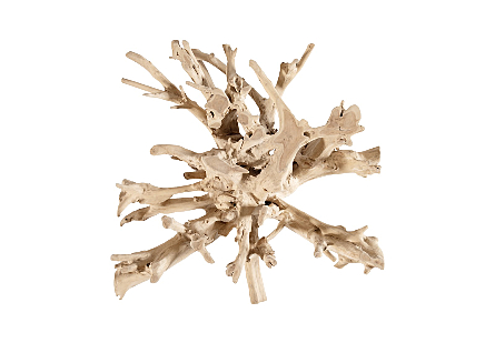 Teak Root Coffee Table Bleached, Square