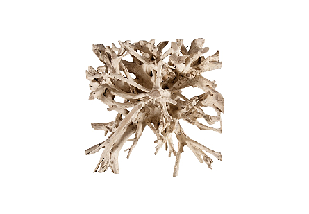 Teak Root Coffee Table Bleached, Square