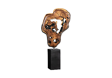 Metallurgy Wood Sculpture Natural