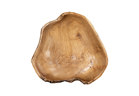 Teak Wood Bowl Natural