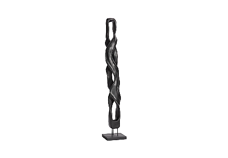 Twisting Root Sculpture, Black