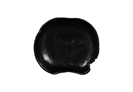 Teak Wood Bowl Black