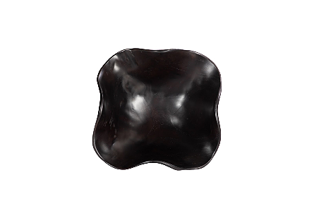 Teak Wood Bowl Black