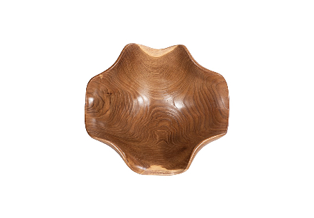 Teak Wood Bowl Natural