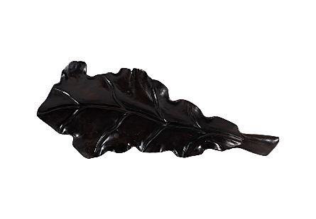 Leaf Bowl, Teak Wood,  Black Finish