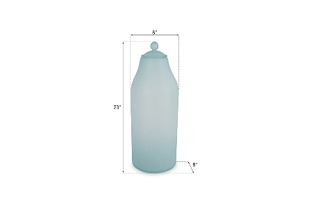 Frosted Glass Bottle Large