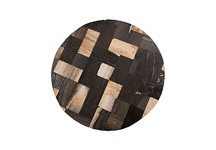 Petrified Laminate Stool Brown/Black