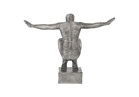 Outstretched Arms Sculpture Aluminum, Large