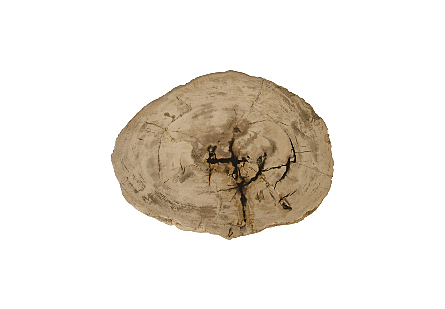 Petrified Wood Stool, Rough,Cream,  10"-14" x 17"-19"h Assorted