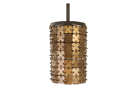 Armor Pendant Lamp Brass