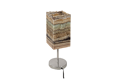 Onyx Lamp Square Serpentine