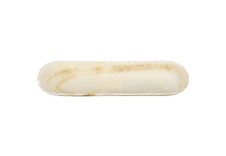 Onyx Canoe Bowl White