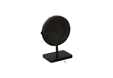 Onyx Lamp Round Black Base