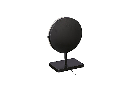 Onyx Lamp Round Black Base