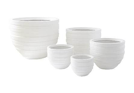 June Planter White, LG