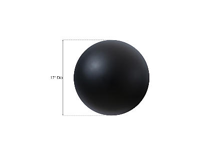 Ball on the Wall Medium, Matte Black