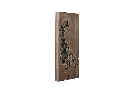 Splotch Wall Art Rectangle, Bronze Finish