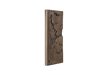 Splotch Wall Art Rectangle, Bronze Finish