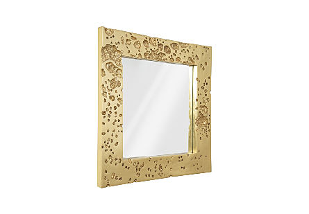 Splotch Mirror Gold Leaf