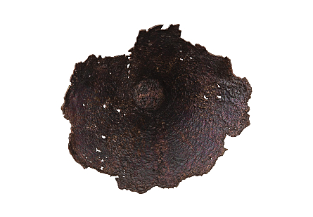 Jagged Splash Bowl Wall Art Oxidized Copper Finish