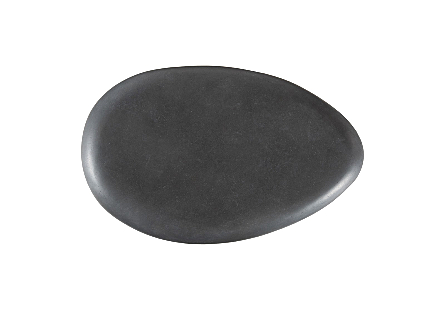 River Stone Coffee Table Charcoal Stone, Large