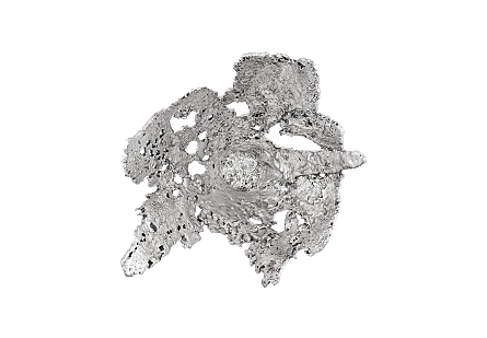 Perforated Splash Bowl Wall Art Silver Leaf