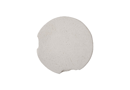 Slice Stool Round, White Stone