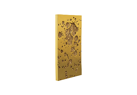 Splotch Wall Art, Rectangle, Gold Leaf