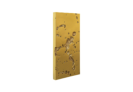 Splotch Wall Art, Rectangle, Gold Leaf