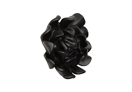 Topsy Turvy Succulent Wall Art, Smooth Matte Black