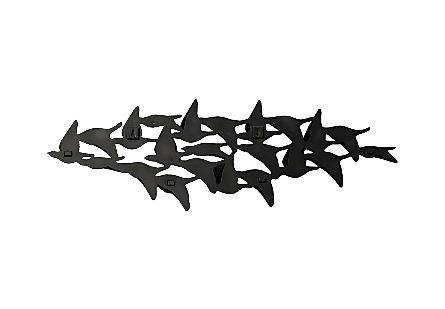 Flock Of Birds Wall Art Black