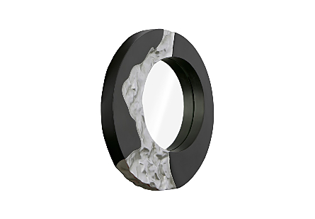 Mercury Mirror Black, Silver Leaf