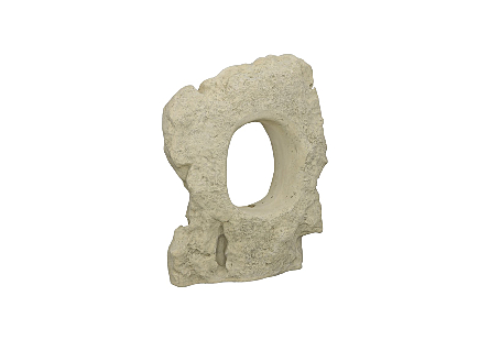 Colossal Cast Stone Sculpture Single Hole, Wide, Roman Stone