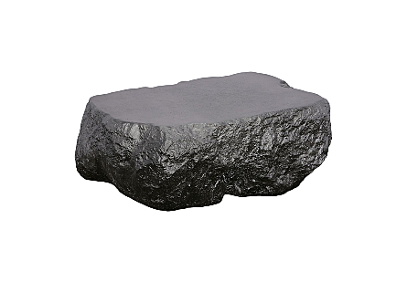 Quarry Coffee Table, Large Midnight Silver
