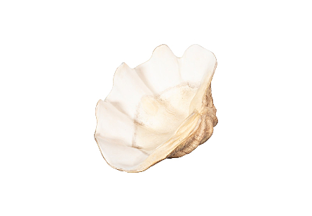 Cast Clam Shell Bowl, Faux Finish, SM