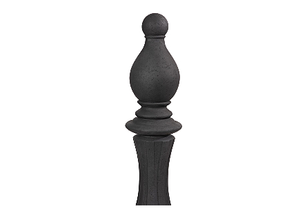 Bishop Chess Sculpture Cast Stone Black